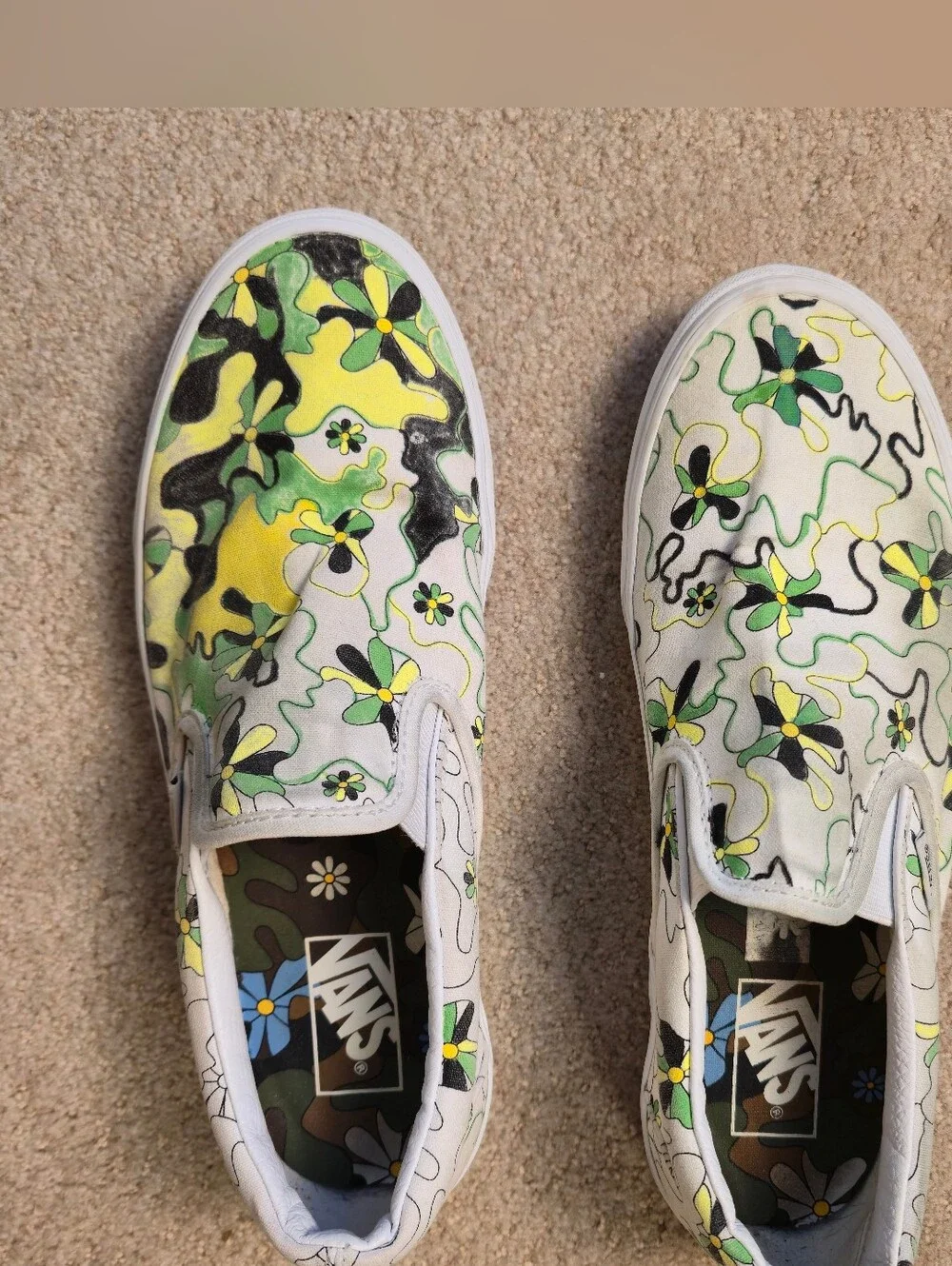 VANS Classic Floral Doodle Men's Size 10 Slip-On